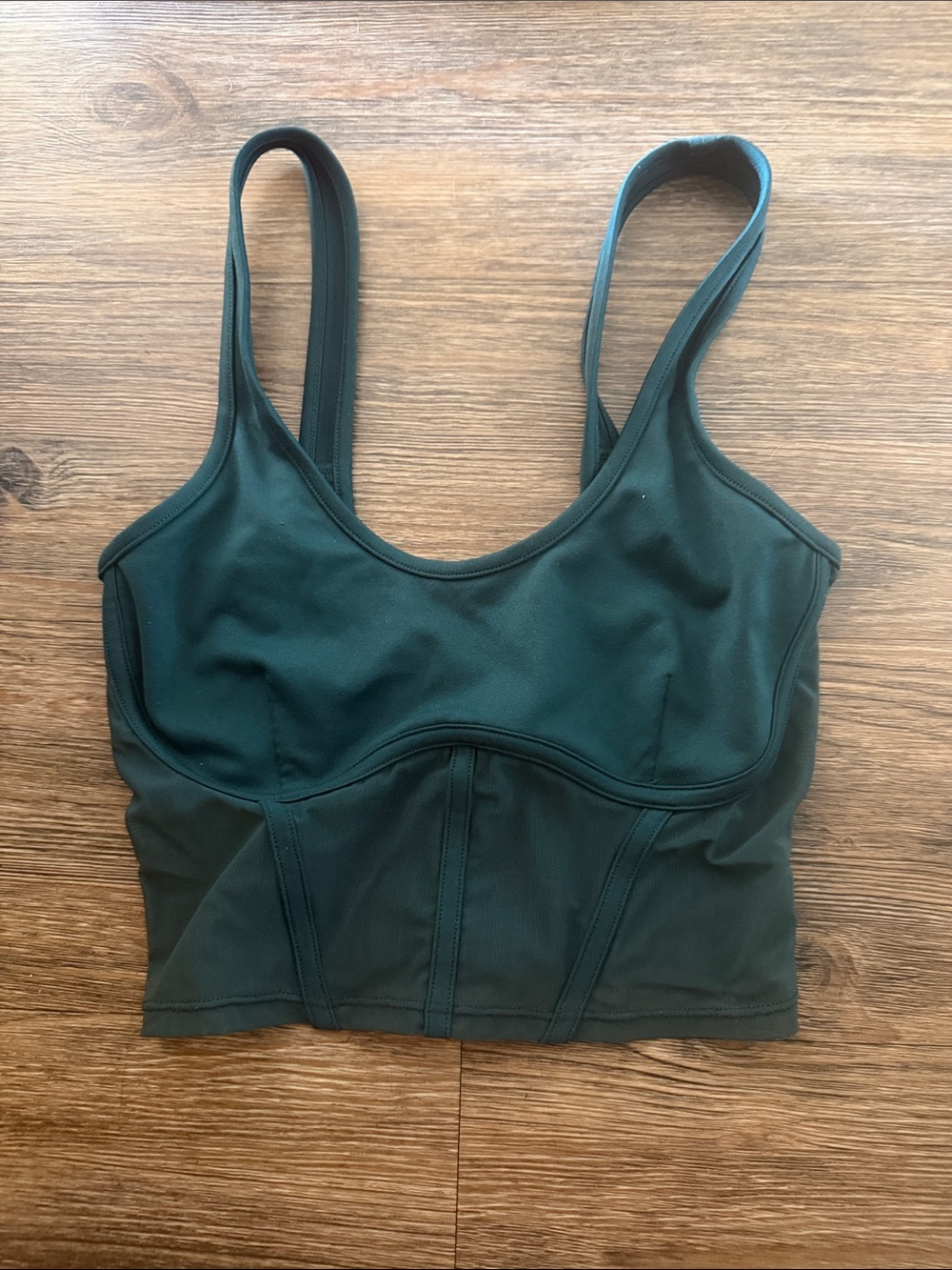 ALO Yoga Deep Forest Green Longline Sports Bralette